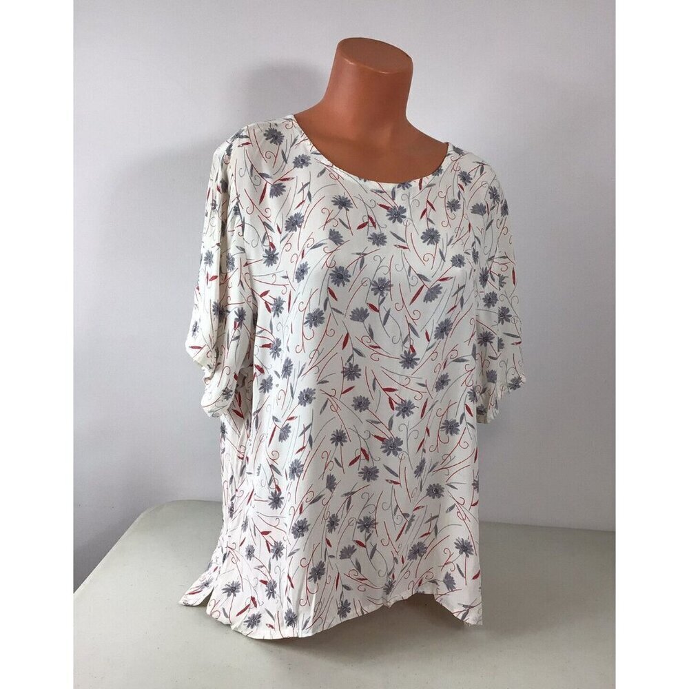 Salaam Floral Blouse Top Womens One Size